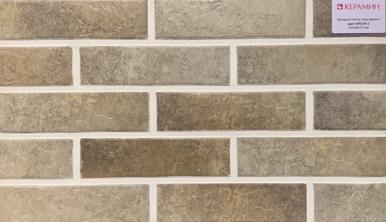 Термопанель рядовая с плиткой KERAMIN ОРЕГОН ППС 1020х600х100мм (0,61м2) ЕВРОПА купить в Санкт-Петербурге