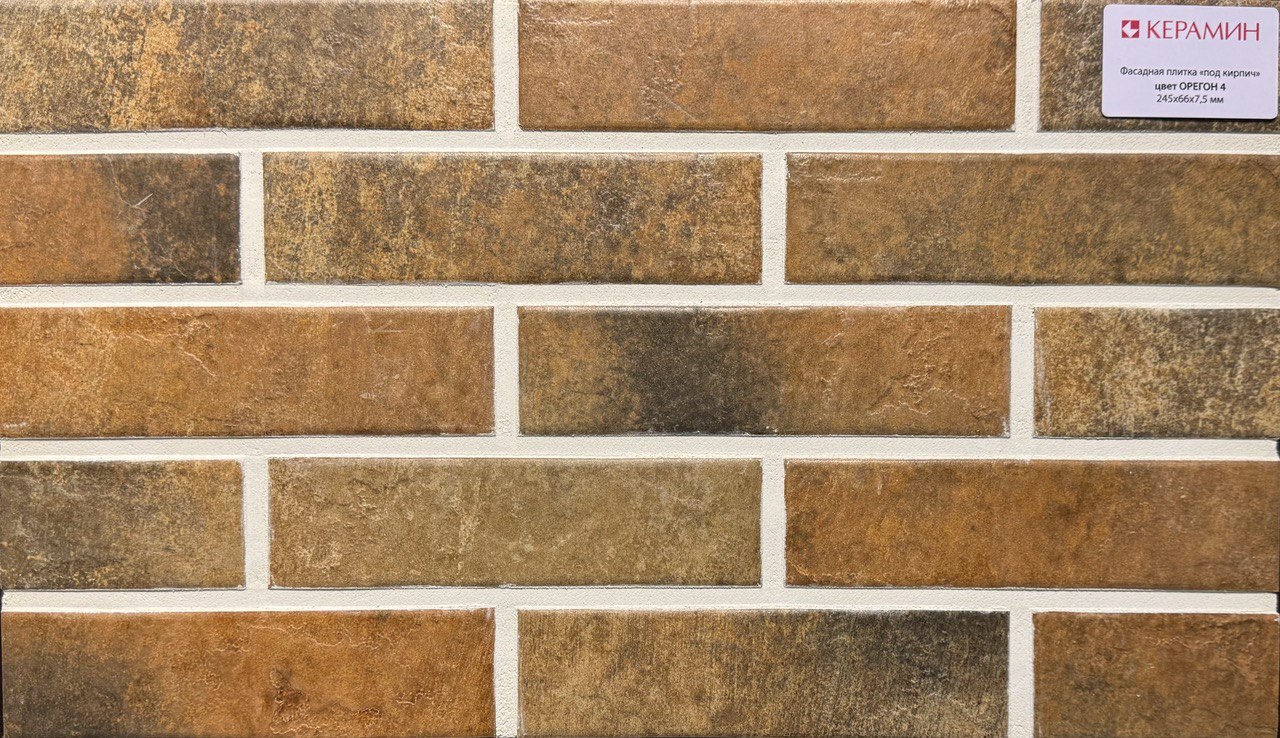 Термопанель рядовая с плиткой KERAMIN ОРЕГОН ППС 1020х600х40мм (0,61м2) ЕВРОПА купить в Санкт-Петербурге
