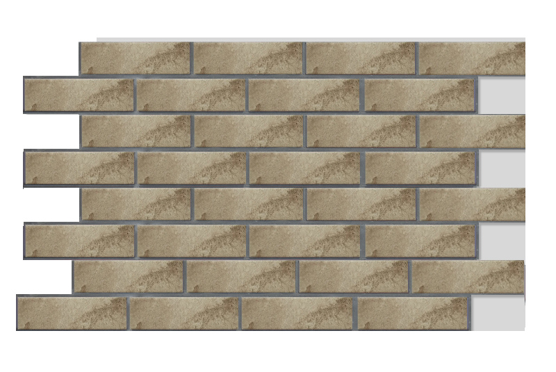 Термопанель рядовая ППС Paradyz Mattone Pietra Beige 460х1150х60мм (0.47м2) CeramoTHERM купить в Санкт-Петербурге