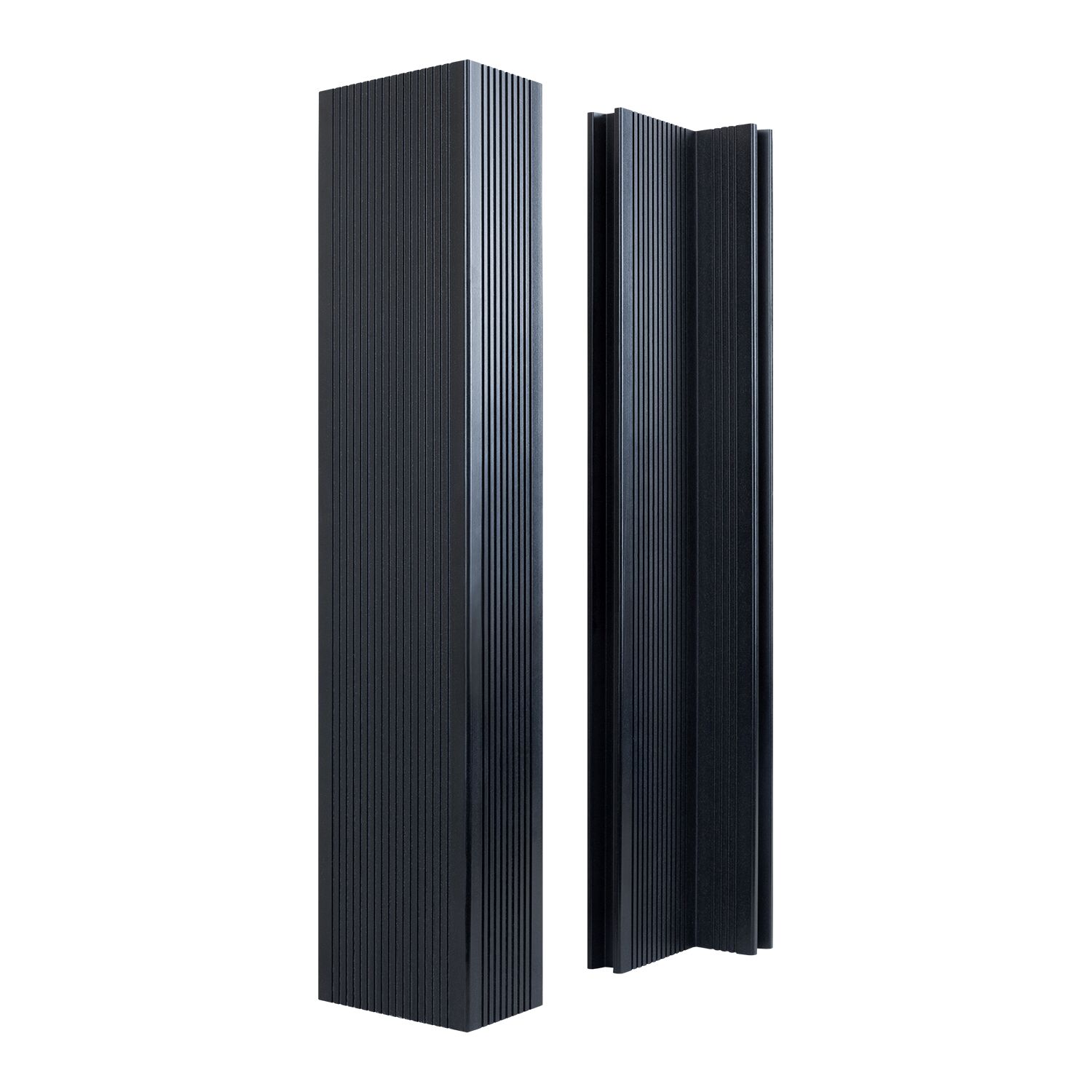 Угловой элемент универсальный GRINDERDECO, ДПК, для окантовки периметра и лестниц, подходит для доски 25мм, двухсторонняя обработка глянцевая,105х65х3000мм купить в Санкт-Петербурге