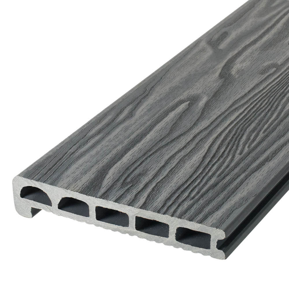 Ступень/финишная доска TalverWood 3D фактура дерева серый 170х25х3000мм купить в Санкт-Петербурге