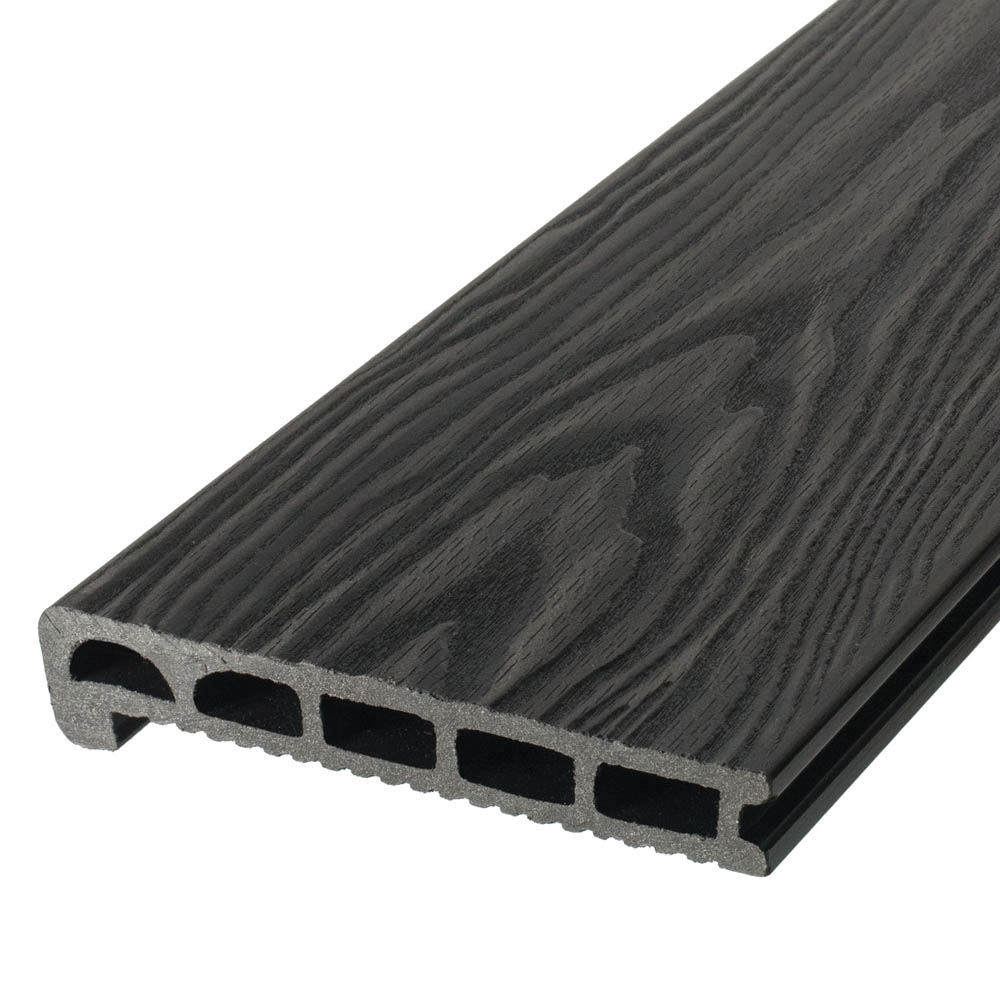 Ступень/финишная доска TalverWood 3D фактура дерева графит 170х25х3000мм купить в Санкт-Петербурге