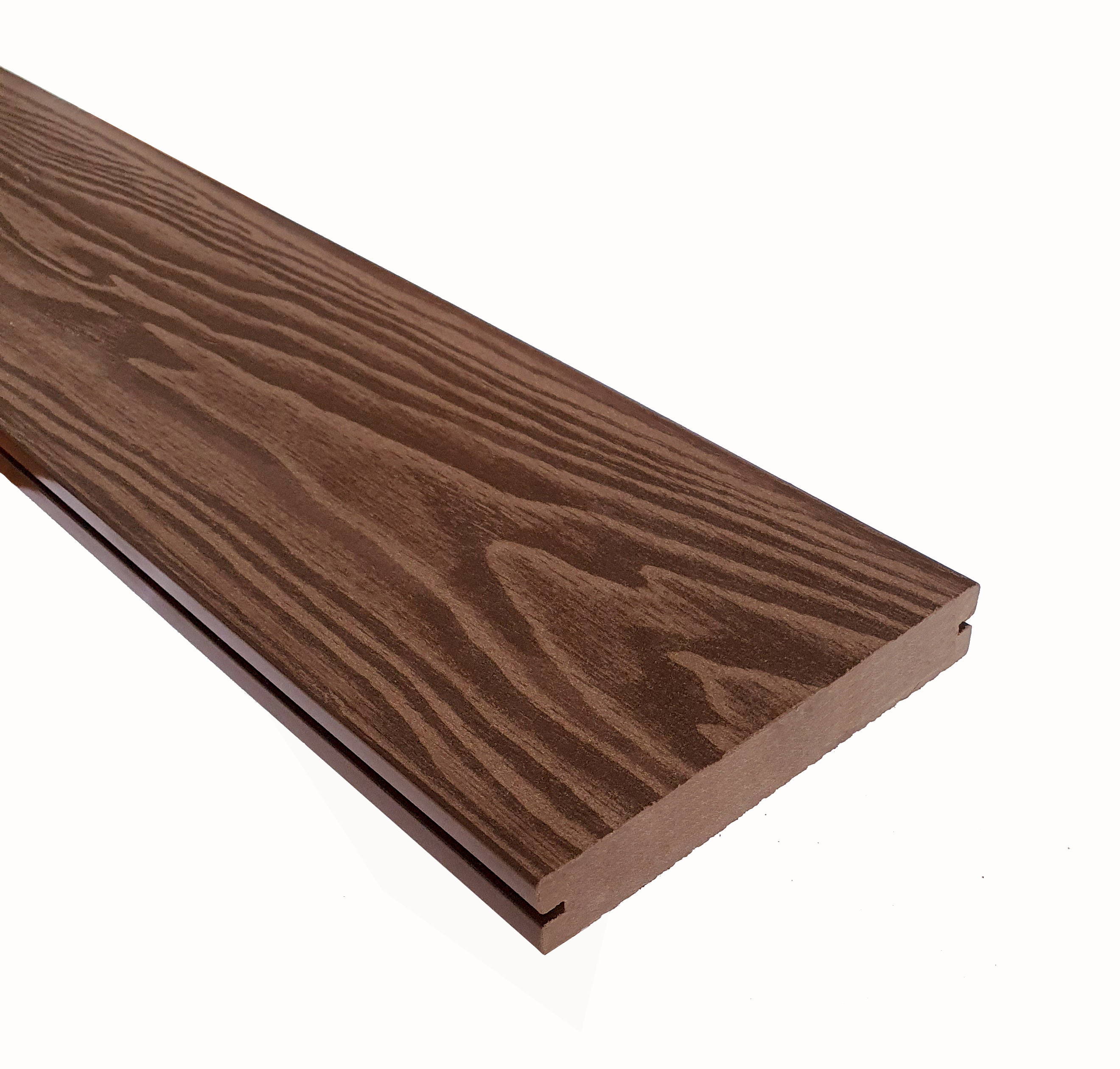 Террасная доска ТЕРРАпол полнотелая с пазом СМАРТ 3D Орех Милано 130х24х3000мм купить в Санкт-Петербурге