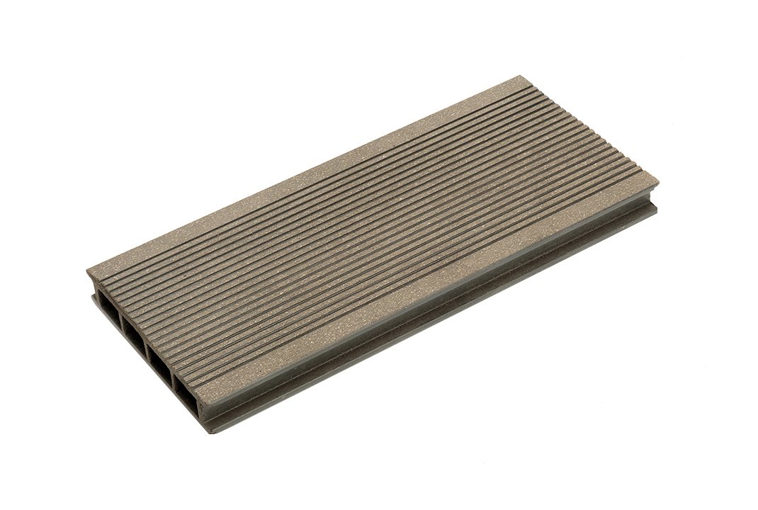 Распродажа Доска террасная DOS EXCLUSIVE шовная двусторонняя вельвет/тиснение шоколад 135х25х3000мм купить в Санкт-Петербурге