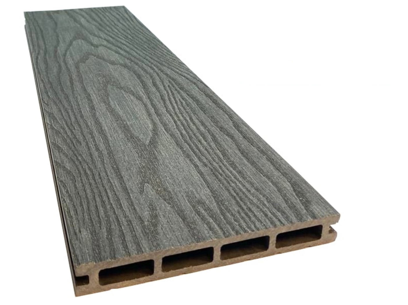 Террасная доска Slim 3D с тиснением под дерево серый купить в Санкт-Петербурге