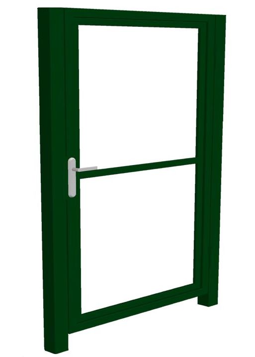 Калитка без наполнения проф труба 50х50 Ш-1000мм В-1900мм с замком столбы 80х80х2000мм открытие наружу правая ППК купить в Санкт-Петербурге