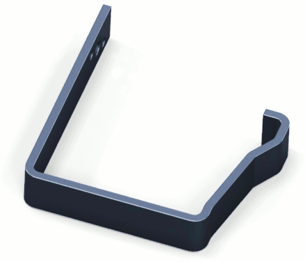 Крюк (кронштейн) желоба К12 прямой купить в Санкт-Петербурге