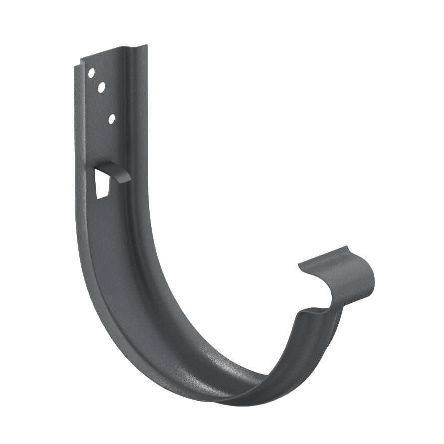 Кронштейн желоба универсальный с комплектом крепления, металлический матовый купить в Санкт-Петербурге