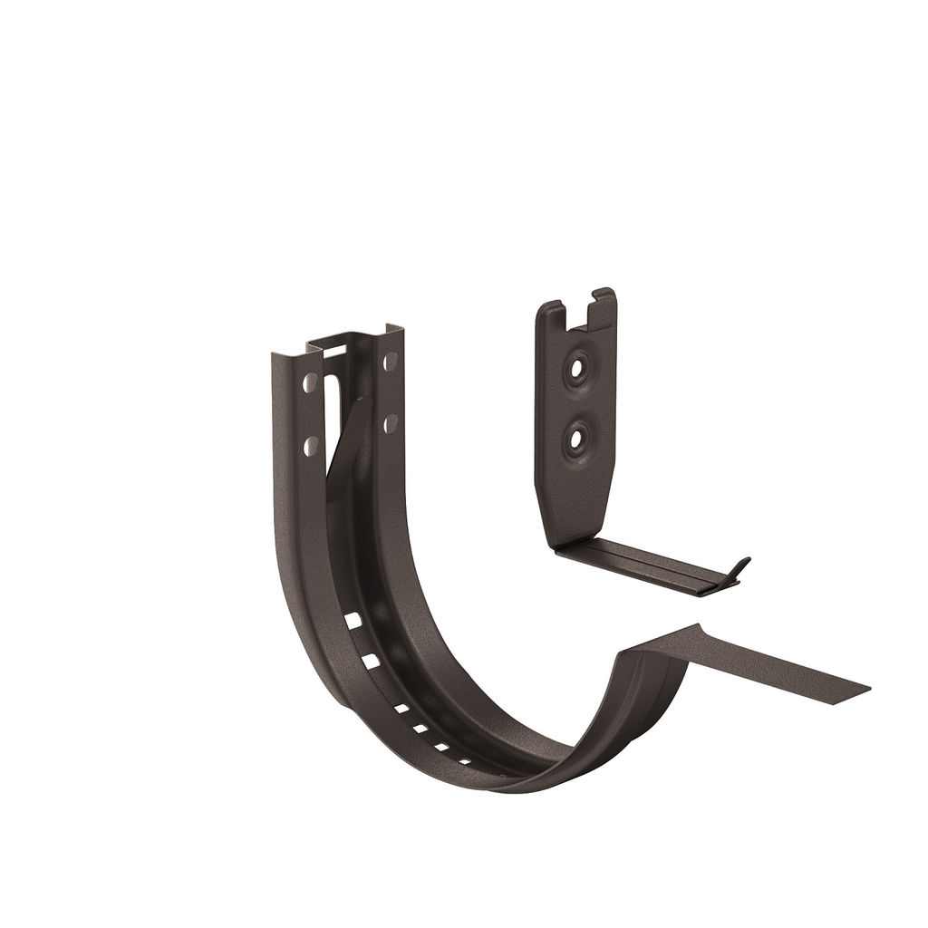 Кронштейн желоба регулируемый с комплектом крепления, металлический матовый купить в Санкт-Петербурге