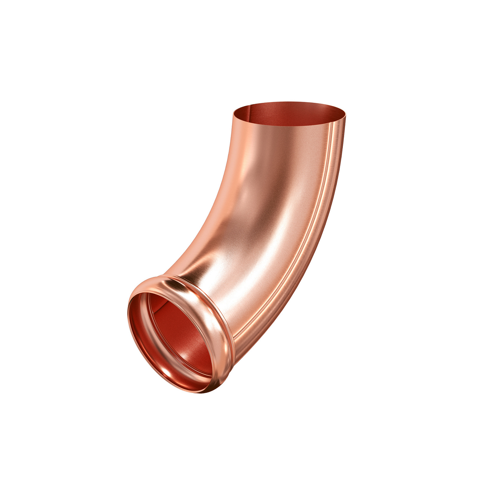 Отвод (слив) трубы декорированный медный купить в Санкт-Петербурге