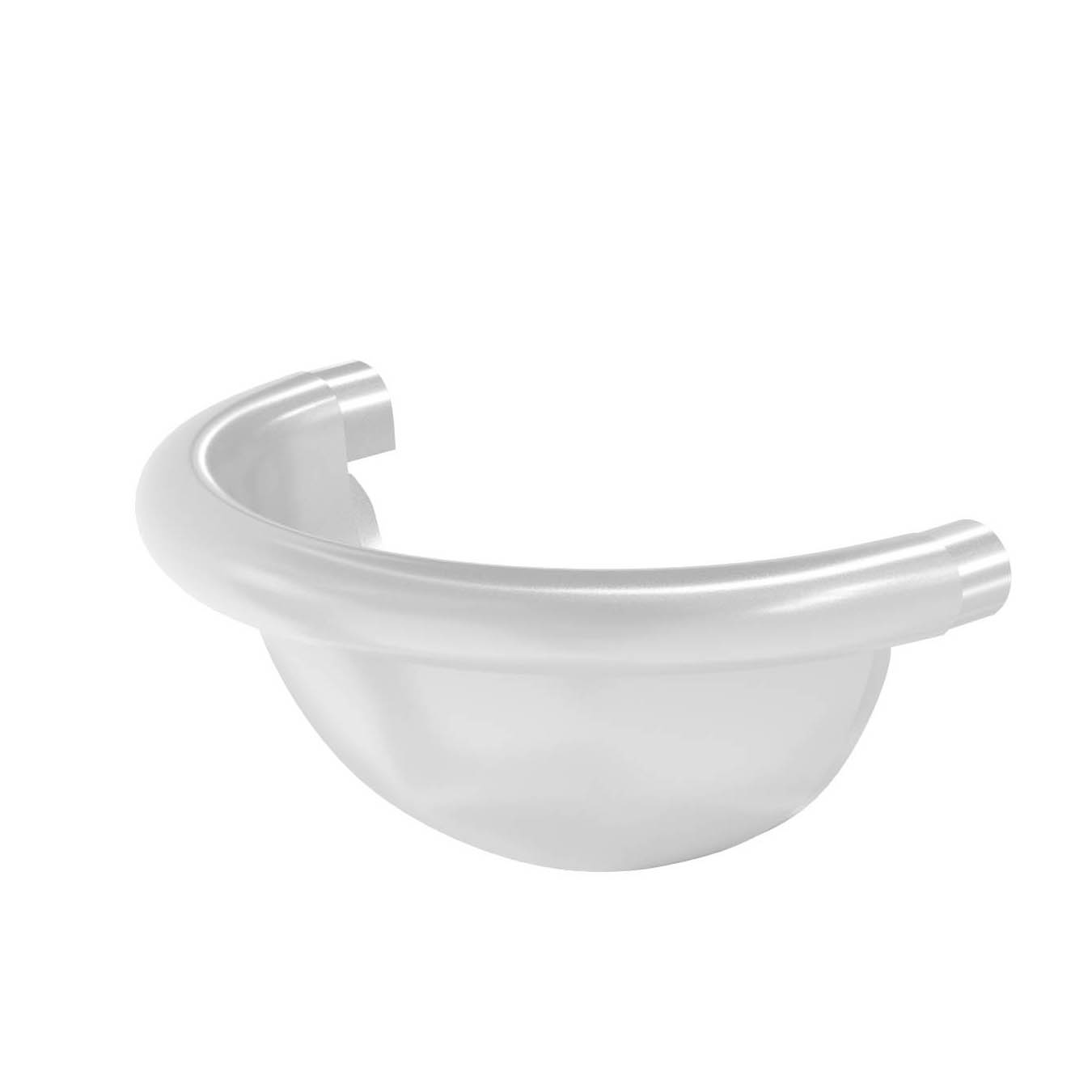 Заглушка желоба полукруглая D125 PU aquAsystem купить в Санкт-Петербурге