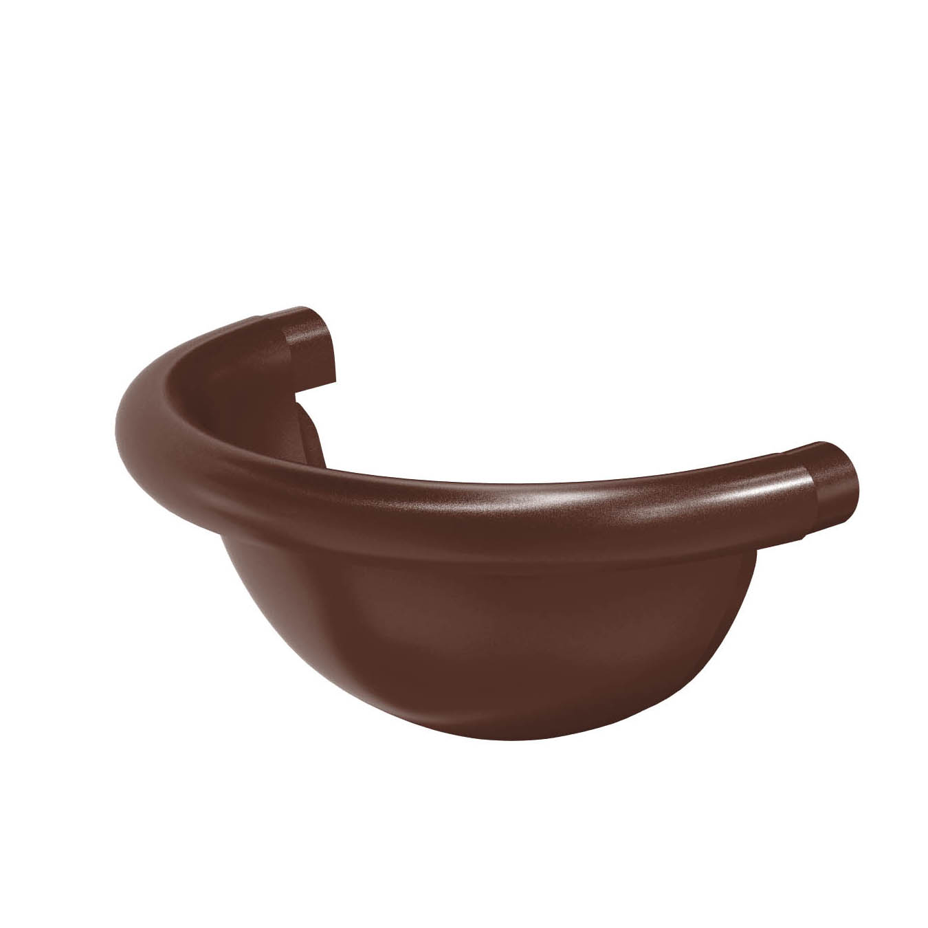 Заглушка желоба полукруглая D125 PU aquAsystem купить в Санкт-Петербурге