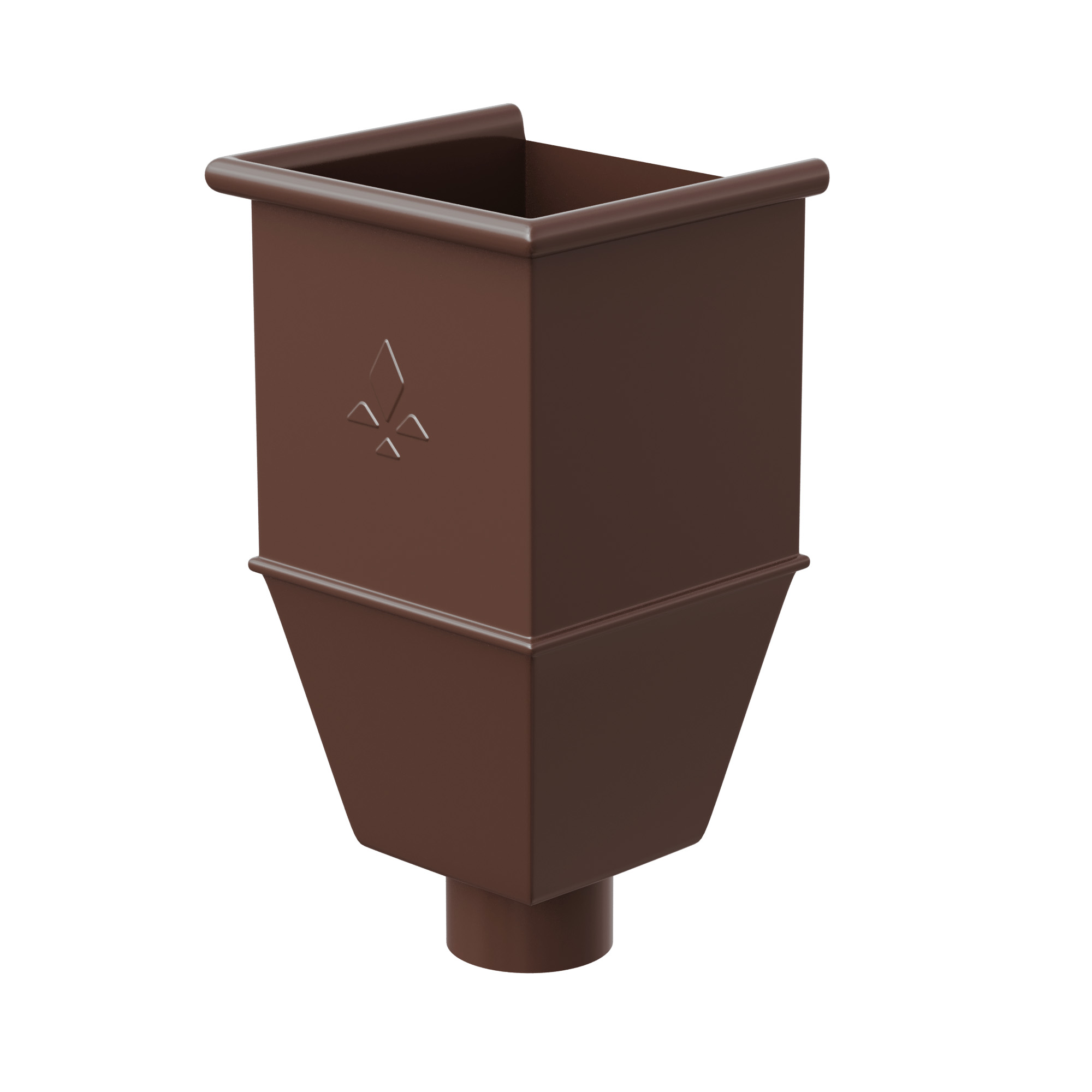 Водосборная воронка удлиненная D100 коричневый (8017) PU aquAsystem купить в Санкт-Петербурге