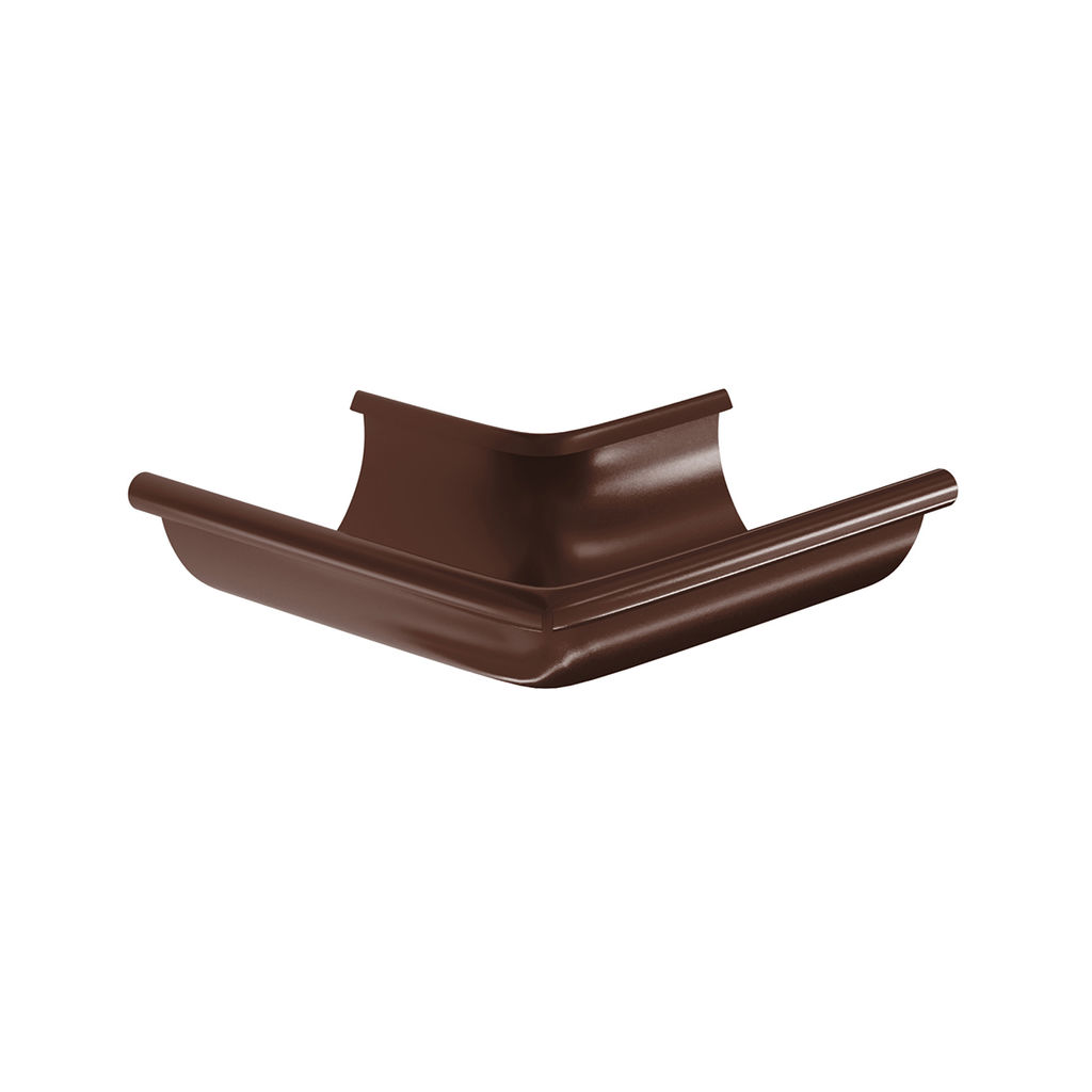 Угол водосточного желоба наружный 90° Aquasystem Комфорт D125 купить в Санкт-Петербурге