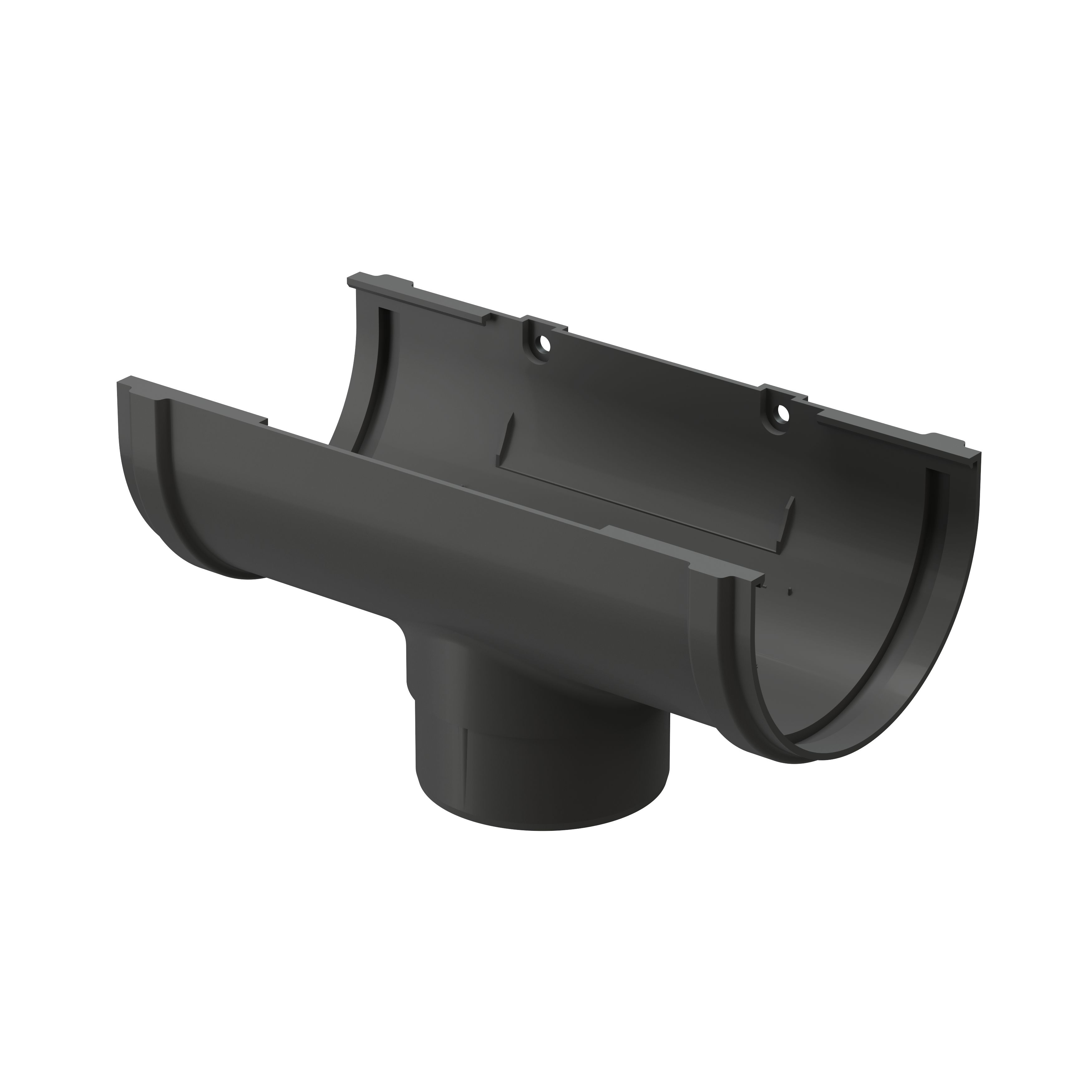 Воронка желоба пластиковая Docke Premium, графит купить в Санкт-Петербурге