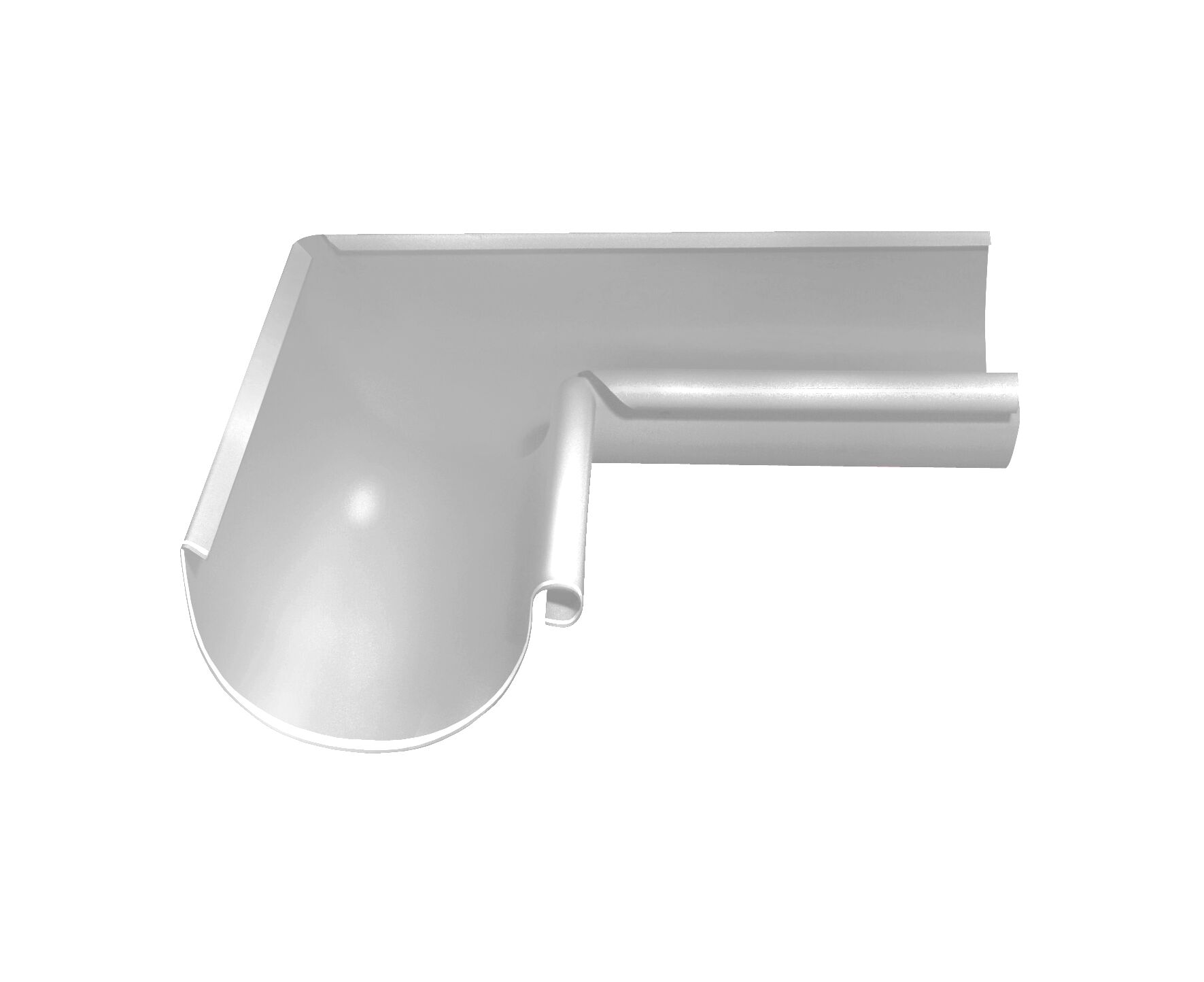 Угол желоба внутренний 90° D125 GrandLine ПЭ купить в Санкт-Петербурге