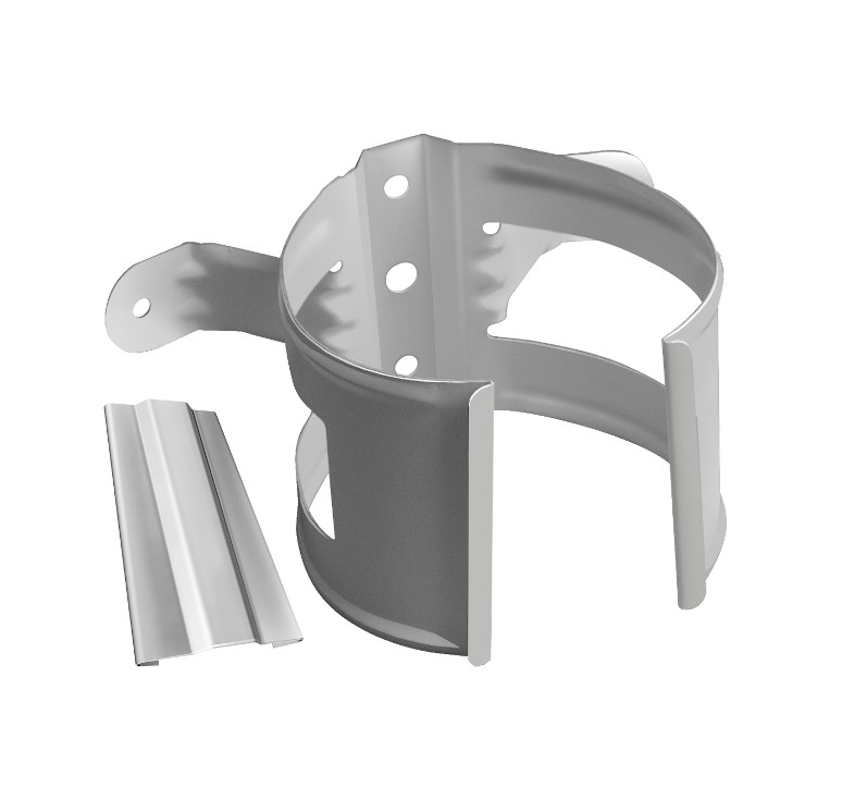 Хомут трубы металлический “уши” (саморезы в комплект не входят) Классика/Дизайн купить в Санкт-Петербурге