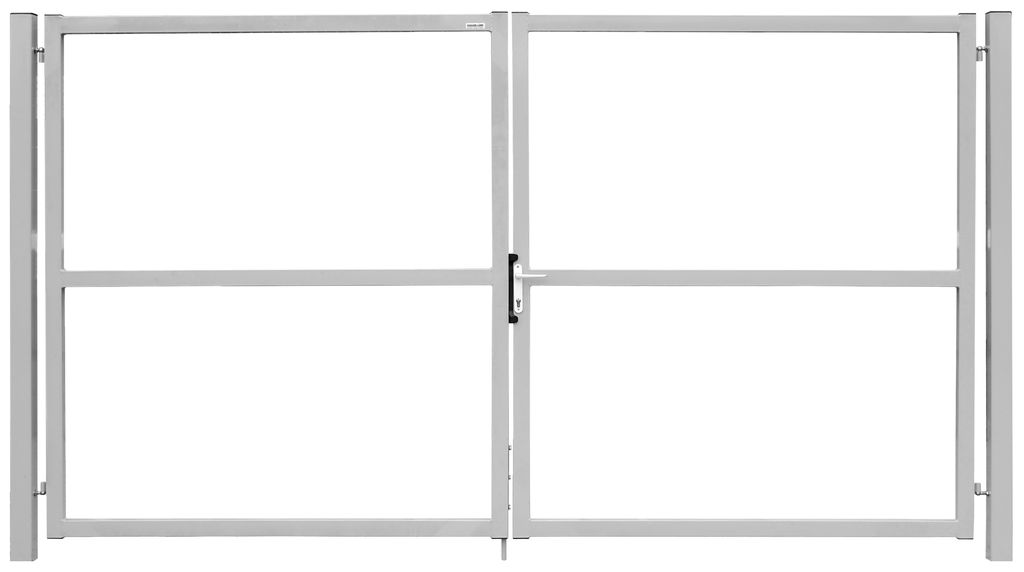 Ворота распашные Colority Zinc GrandLine 1,5х3,5 купить в Санкт-Петербурге