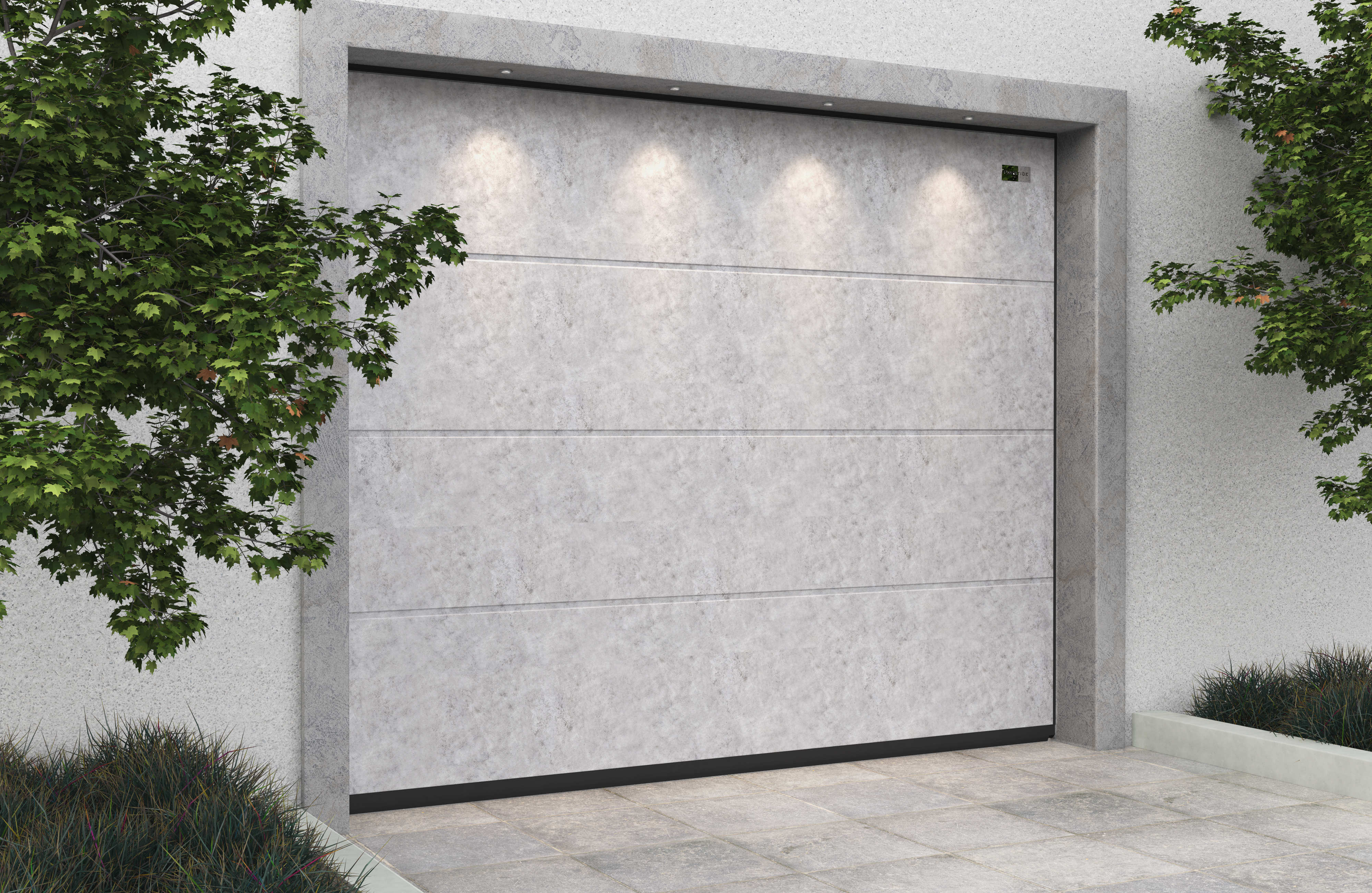 Ворота гаражные секционные Prestige Lux L-гофр smooth 3000х2500мм ALUTECH купить в Санкт-Петербурге