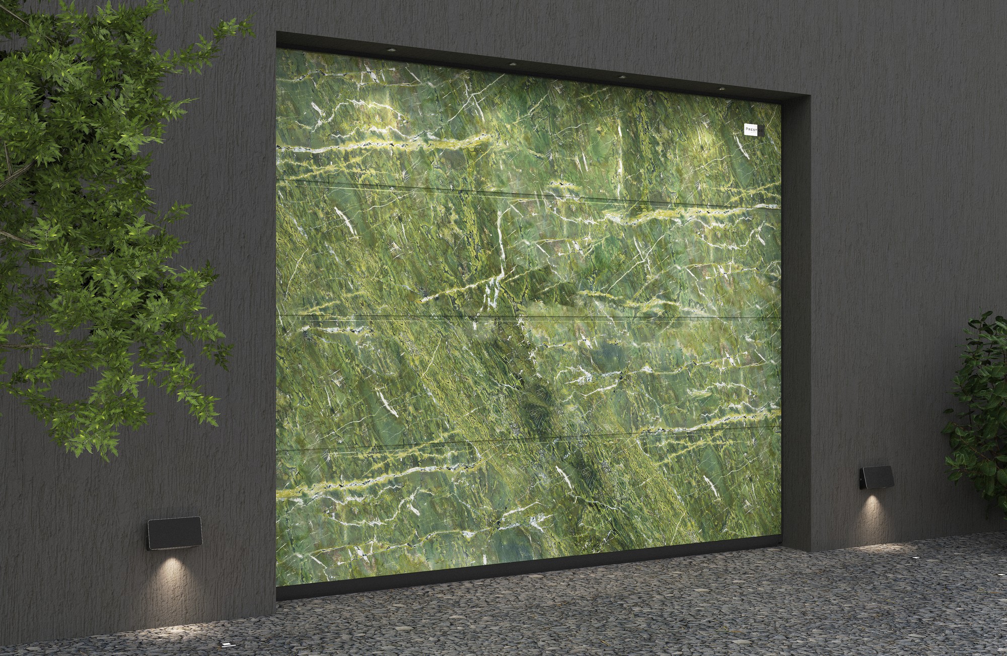 Ворота гаражные секционные Prestige Lux L-гофр smooth 2500х2500мм ALUTECH купить в Санкт-Петербурге