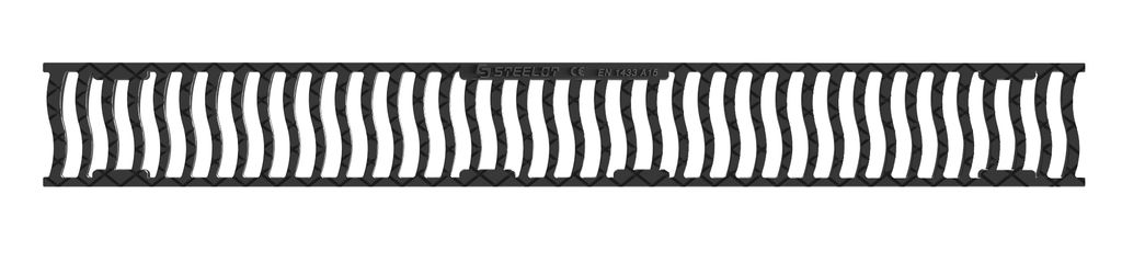 Лоток пластиковый SteePlain DN100 H100 с решеткой пластиковой купить в Санкт-Петербурге