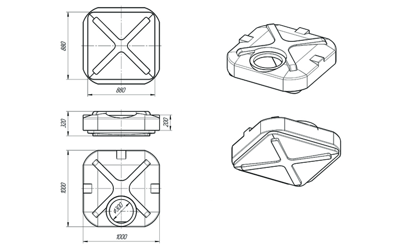 Бак душевой 200 л,  с лейкой купить в Санкт-Петербурге