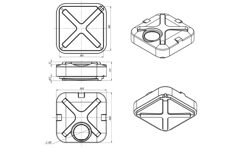Бак душевой 250 л,  с лейкой купить в Санкт-Петербурге