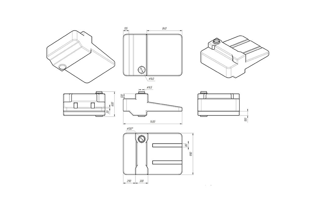 Бак промывной AGRO 300 купить в Санкт-Петербурге