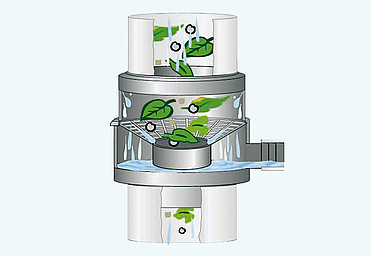 Фильтр-отделитель листвы (на водосток) купить в Санкт-Петербурге