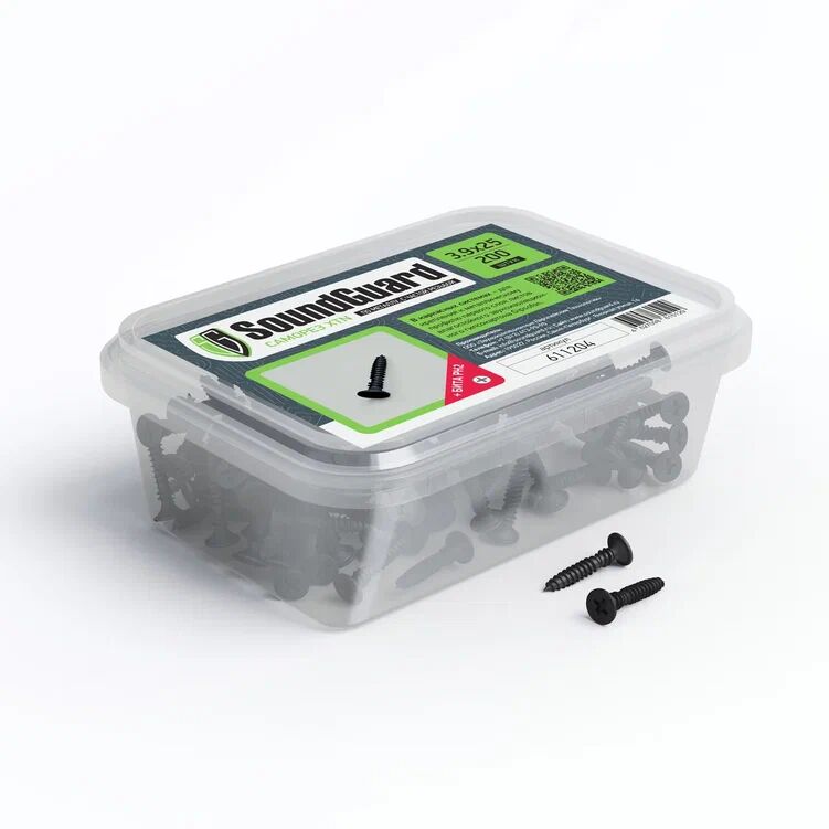 Саморезы SoundGuard XTN 3.9х25мм 200шт/упак купить в Санкт-Петербурге