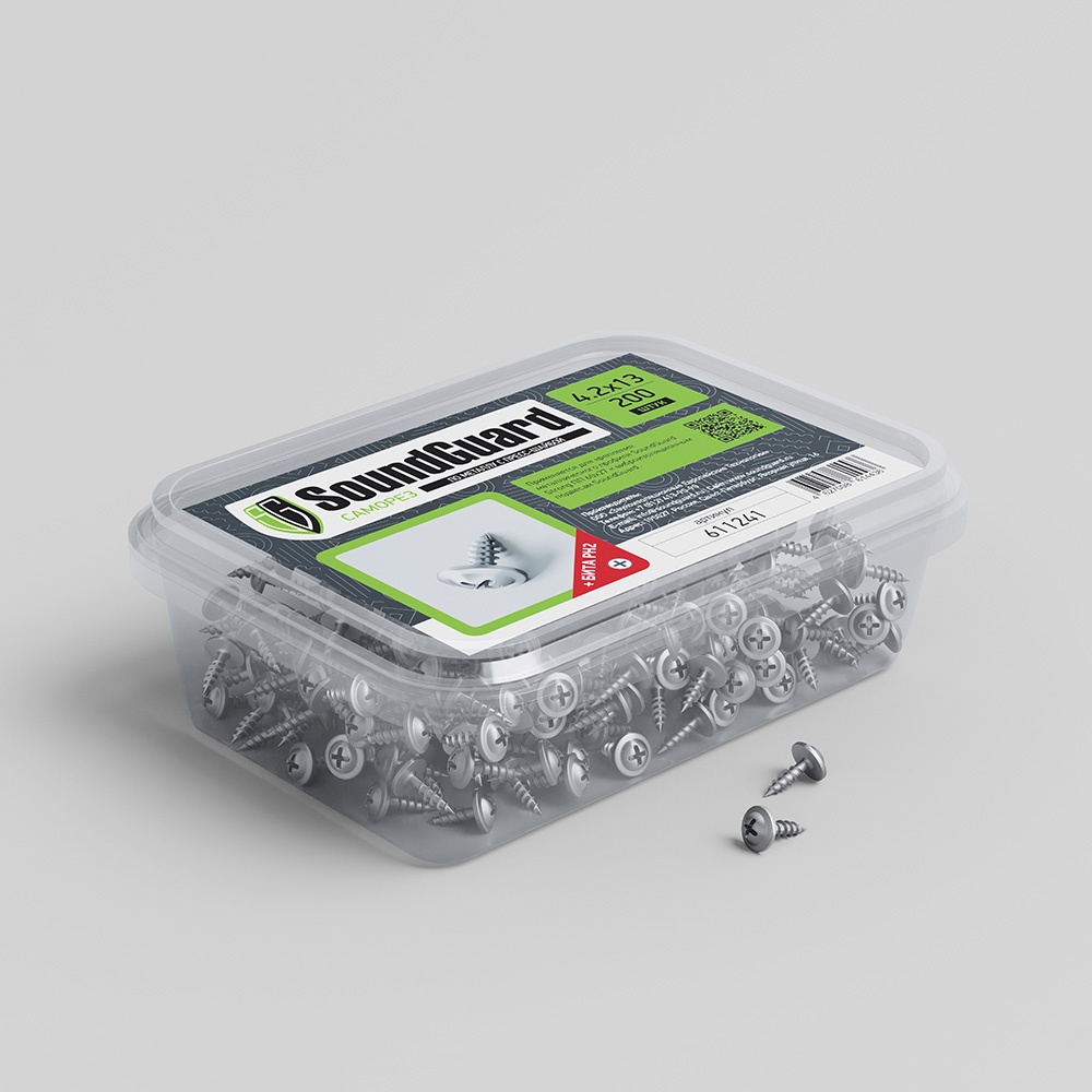 Саморезы SoundGuard 4.2х13 (200 шт/уп) купить в Санкт-Петербурге