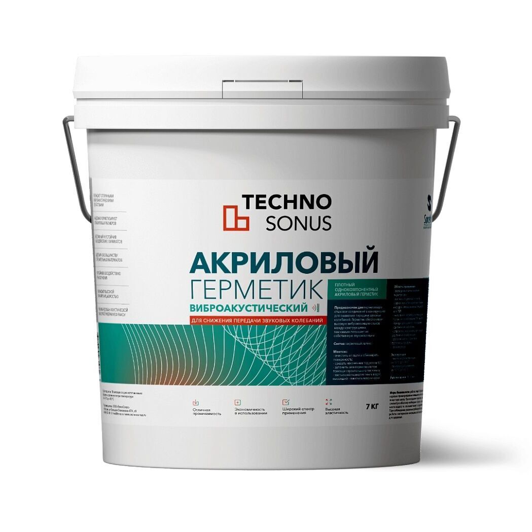 Герметик Сонетик (Sonetic) акриловый 5л купить в Санкт-Петербурге