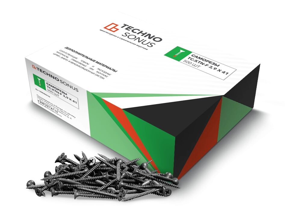 Саморезы ТС-XTN-F 3.9х41 (500шт) купить в Санкт-Петербурге