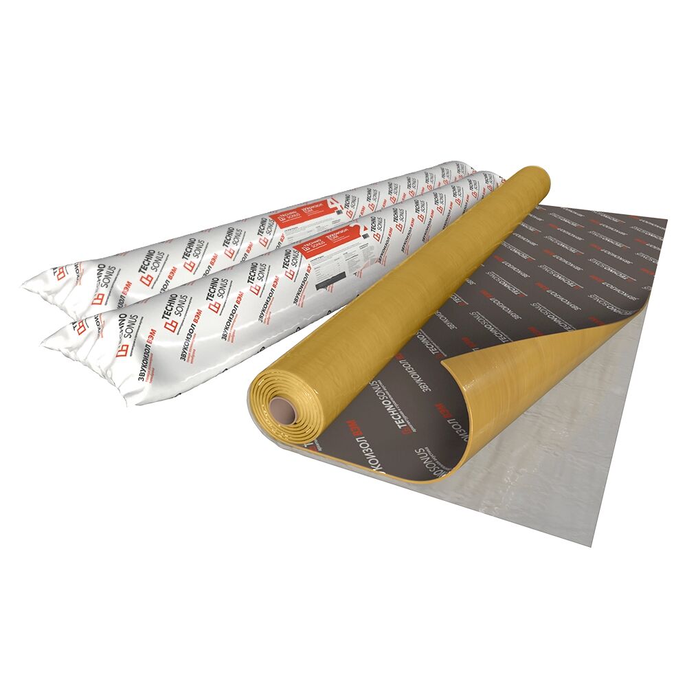 Мембрана Звукоизол ВЭМ СМК 4мм, 2.5х1.2м (3м2) купить в Санкт-Петербурге