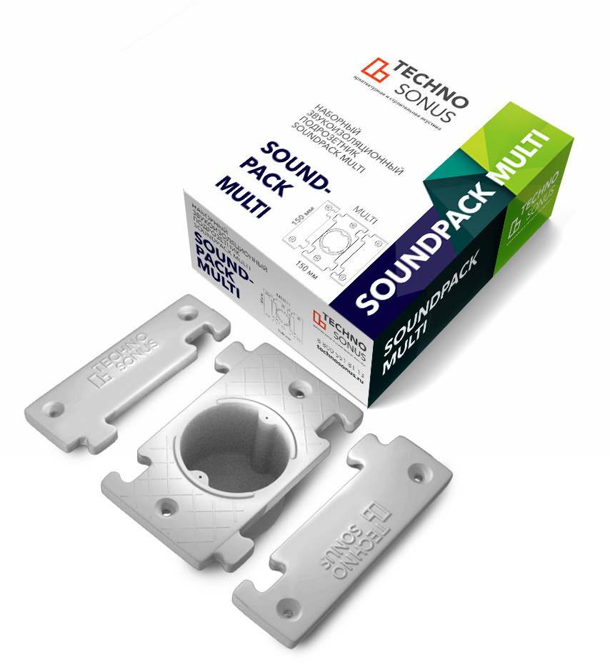 Звукоизоляционный подрозетник СаундПак (SoundPack) Multi купить в Санкт-Петербурге