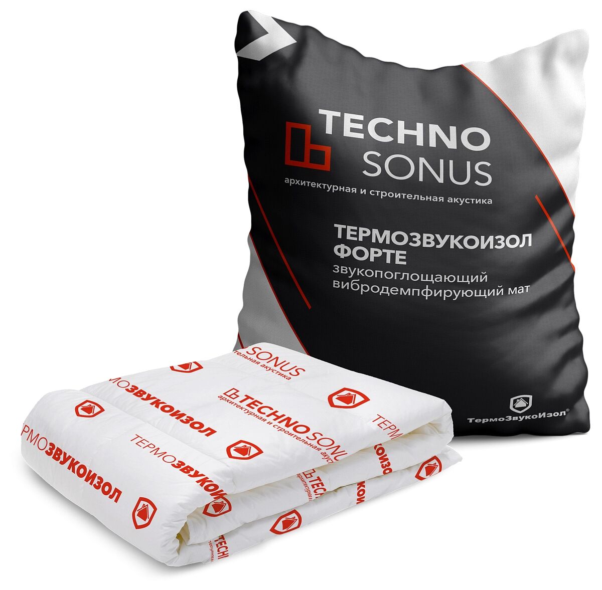 Звукоизоляционный мат ТермоЗвукоИзол Форте 12мм, 1.5х5м (7.5м2) купить в Санкт-Петербурге