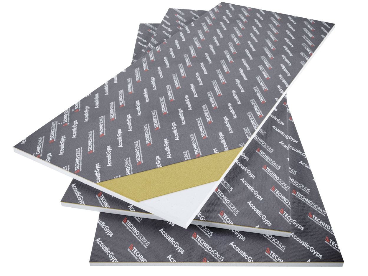 Звукоизоляционная панель АкустикГипс М1 17х590х1200мм  купить в Санкт-Петербурге